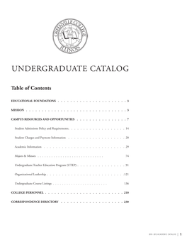 2010-2012 Undergraduate Catalog