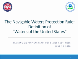 Update on “Waters of the United States” and the Step 2 Proposal