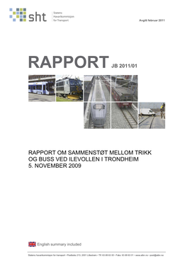 Rapport Jb 2011/01