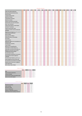 Ramadan Checklist (PDF)