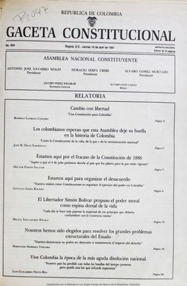 GACETA CONSTITUCIONAL No 50