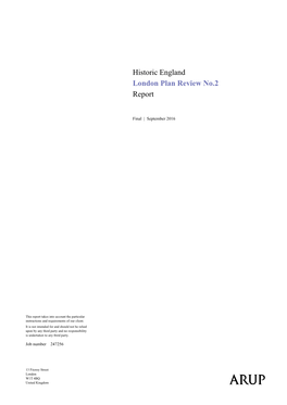 Historic England London Plan Review No.2 Report