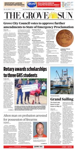 Rotary Awards Scholarships to Three GHS Students Pauline Hale News@Grovesun.Com