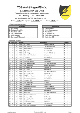 Turnierplan 2013-1.Xls 1 Von 2 TSG Mainflingen 09 E.V