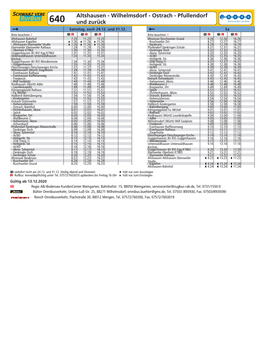 640 Und Zurück Samstag, Auch 24.12