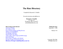 The Hate Directory