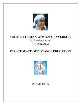 Mother Teresa Women's Unversity