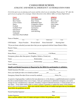 Home Schooled* Running Start *If You Are Home Schooled You Must Show That You Are Registered with the Camas District Office