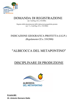 Indicazione Geografica Protetta (Igp)