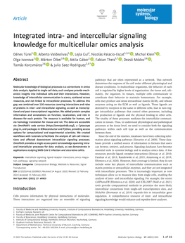 And Intercellular Signaling Knowledge for Multicellular Omics Analysis