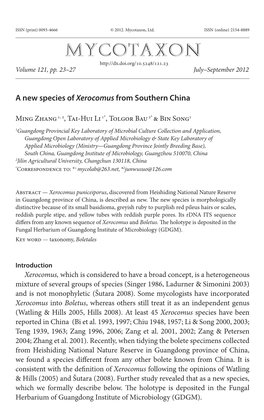 <I>Xerocomus</I> from Southern China