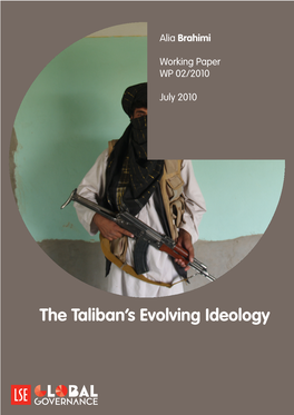 Notes on Taliban Ideology