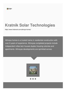 Kratnik Solar Technologies