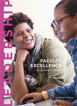FACULTY EXCELLENCE at Spelman College