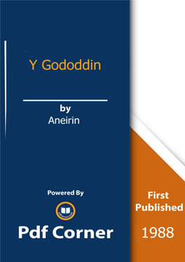 Y Gododdin Pdf Download