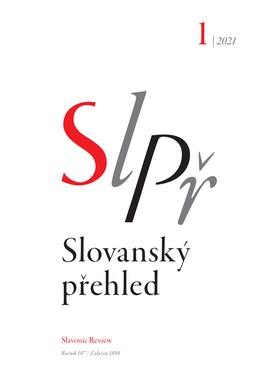 Slovanský Přehled Přehled Slovanský Ročník 107 / Založen 1898 Založen / 107 Ročník Slavonic Review Slavonic 1 |2021 27.5.2021 12:32:09 1 | 2021