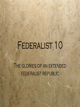 Federalist 10