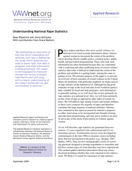 Understanding National Rape Statistics