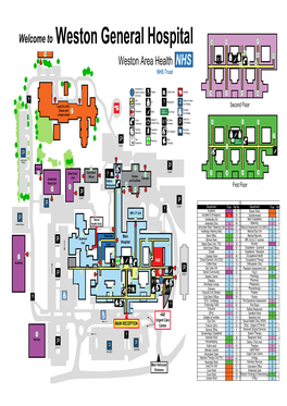 Weston General Hospital 38 40 47 44 58 48 50 Weston Area Health NHS 42 45 46 NHS Trust