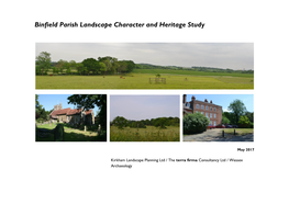 Binfield Parish Landscape Character and Heritage Study