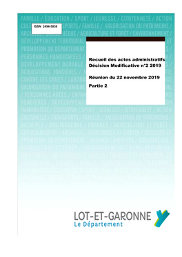 Recueil Des Actes Administratifs Décision Modificative N°2 2019