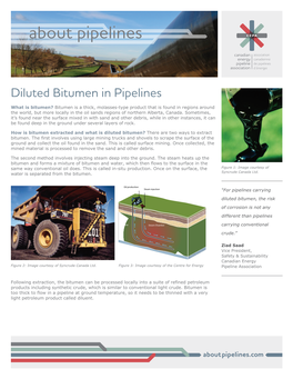 Diluted Bitumen in Pipelines