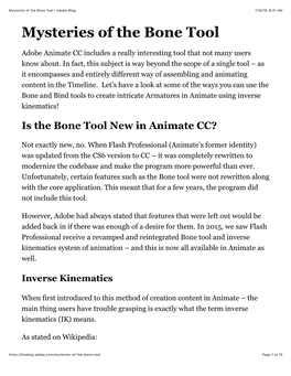 Mysteries of the Bone Tool | Adobe Blog 7/18/18, 6�31 AM Mysteries of the Bone Tool