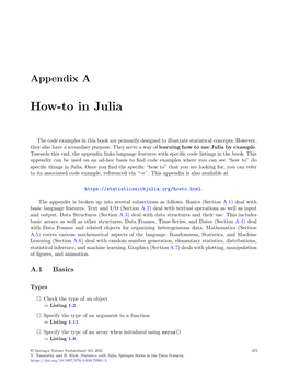 How-To in Julia