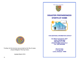 Disaster Preparedness Starts at Home