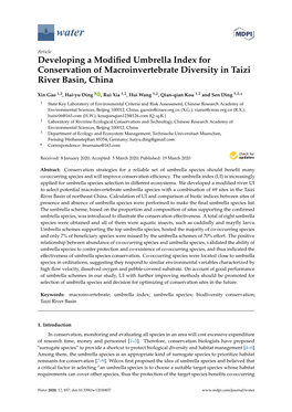 Developing a Modified Umbrella Index for Conservation Of