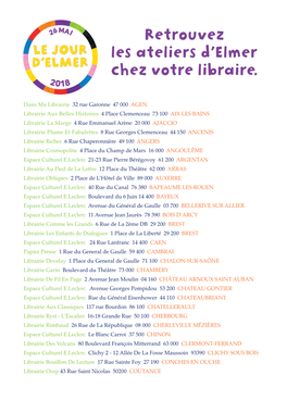 La Liste Des Librairies Participantes