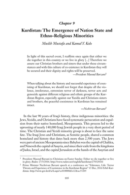 Ctrine of Obscurity Towards Ethno-Religious Minorities Is Not Limited to a Certain Time Frame Or Political Circumstances in Ancient Or