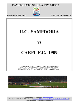 Sampdoria-Carpi