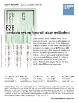 B2B How the Next Payments Frontier Will Unleash Small Business