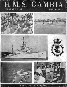 HMS Gambia's 1955/56 Commission Book