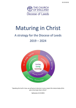Maturing in Christ a Strategy for the Diocese of Leeds 2019 – 2024
