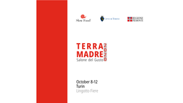 October 8-12 Turin Lingotto Fiere