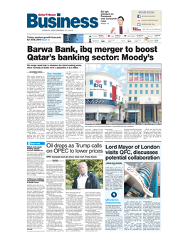 Barwa Bank, Ibq Merger to Boost Qatar's Banking Sector