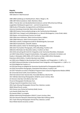 Biografie Karsten Thormaehlen 1965 Geboren in Bad Kreuznach 1984