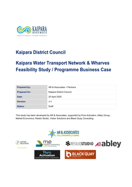 Kaipara District Council Kaipara Water Transport Network & Wharves