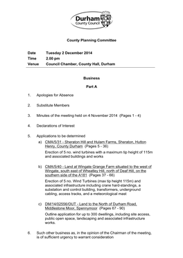 (Public Pack)Agenda Document for County Planning Committee, 02/12