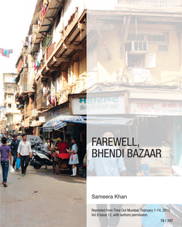 Farewell, Bhendi Bazaar