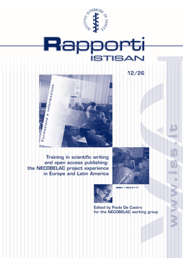 Rapporti ISTISAN 12/26 ISTITUTO