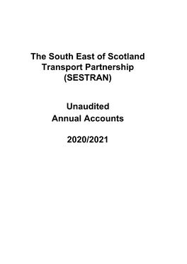 The South East of Scotland Transport Partnership (SESTRAN) Annual