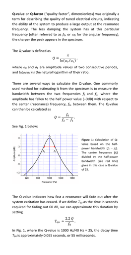 Q-Value Or Q-Factor (“Quality Factor”, Dimensionless) Was Originally A