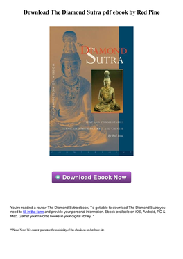 Download the Diamond Sutra Pdf Book by Red Pine