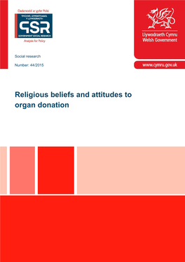 Religious Beliefs and Attitudes to Organ Donation