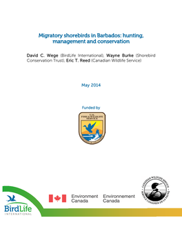 Migratory Shorebirds in Barbados: Hunting, Management and Conservation