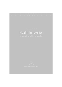 Humanized Thailand Health Innovation Stories from Communities