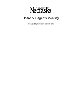 Board of Regents Meeting